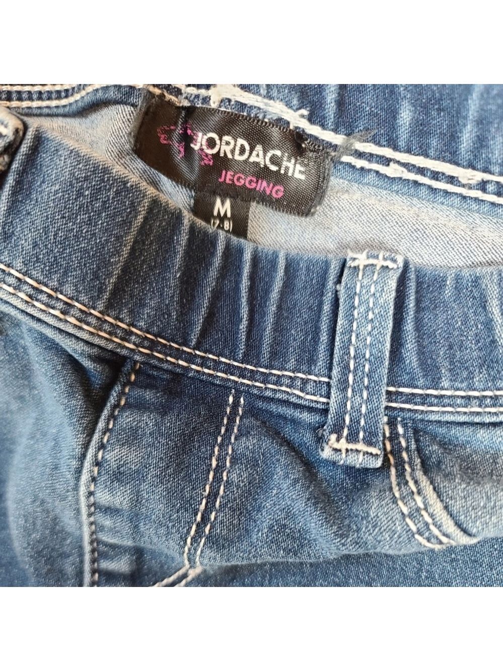 Jordache Girls Denim Jeggings Size M 7/8 bundle - Picture 3 of 8